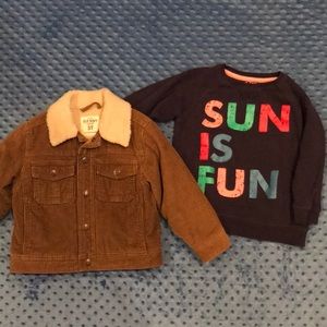 Boys Jacket+Sweater Sz 3T